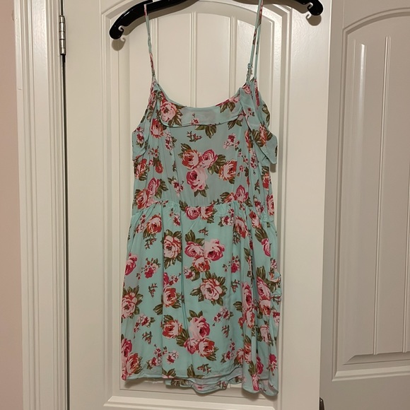 Talula Turquoise Floral Dress - Picture 4 of 4